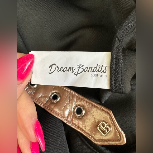 Dream Bandit sz MD  black tank top bodysuit adjustable straps like new - Picture 4 of 5